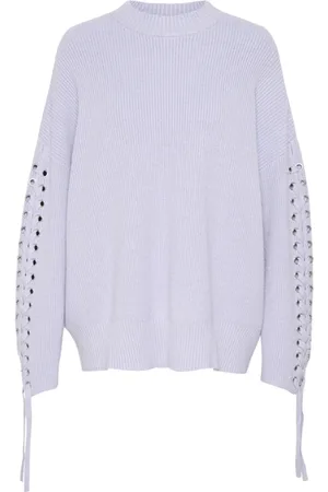 Karen by Simonsen Dames, Truien, Blauw, Maat: L Viscose