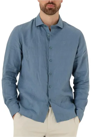 Dstrezzed Heren, Overhemden, Blauw, Maat: 2XL Katoen