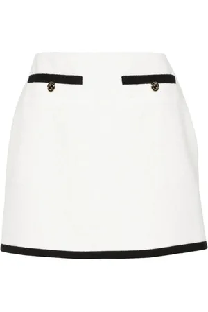 Gucci Dames, Rokken, Wit, Maat: XS Tweed