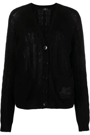 Etro Dames, Truien, Zwart, Maat: 2XS Kasjmier