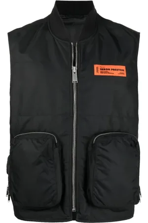 Heron Preston Heren, Jassen, Zwart, Maat: M Nylon