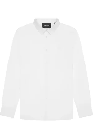 Lyle & Scott Heren, Overhemden, Wit, Maat: M Katoen