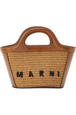 Marni Dames, Tassen, Bruin, Maat: ONE Size Katoen