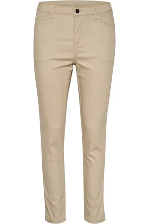 Kaffe Dames, Broeken, Bruin, Maat: XS