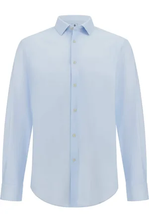 Boggi Milano Heren, Overhemden, Blauw, Maat: 2XL Nylon