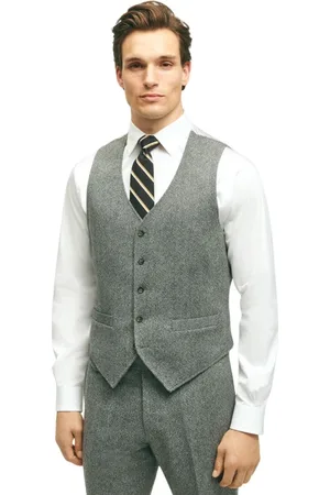 Brooks Brothers Heren, Pakken, Grijs, Maat: 5XL Wol