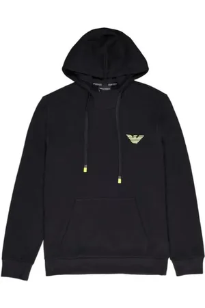 Emporio Armani Heren, Sweatshirts & Hoodies, Zwart, Maat: S Katoen
