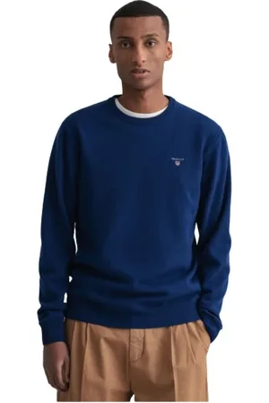 GANT Heren, Truien, Blauw, Maat: XL Wol