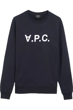 A.P.C. Heren, Sweatshirts & Hoodies, Blauw, Maat: S Katoen