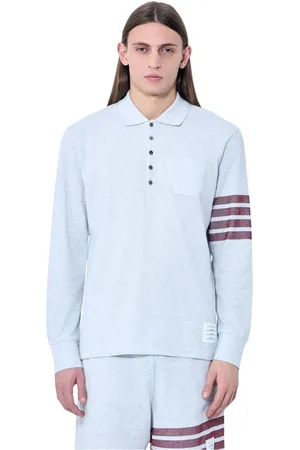 Thom Browne Heren, Tops, Grijs, Maat: XL Katoen