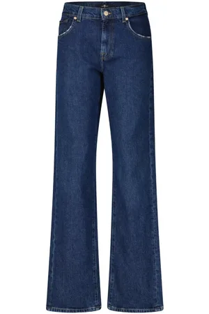 7 for all Mankind Dames, Jeans, Blauw, Maat: W29 Katoen