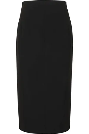 Max Mara Dames, Rokken, Zwart, Maat: S Poliester