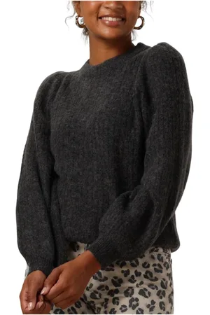 SELECTED Dames, Truien, Grijs, Maat: XL Wol