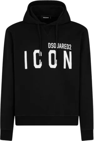 Dsquared2 Heren, Sweatshirts & Hoodies, Zwart, Maat: L Katoen