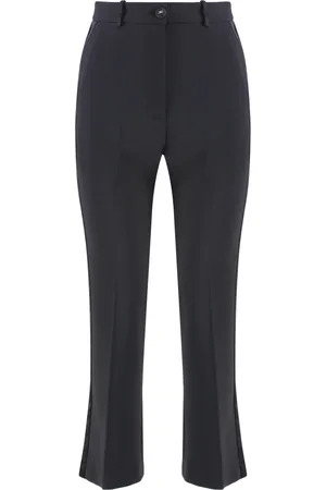 Elisabetta Franchi Dames, Broeken, Zwart, Maat: XL Satijn