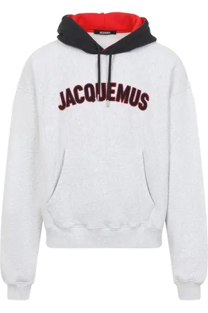 Jacquemus Heren, Sweatshirts & Hoodies, Grijs, Maat: L Katoen