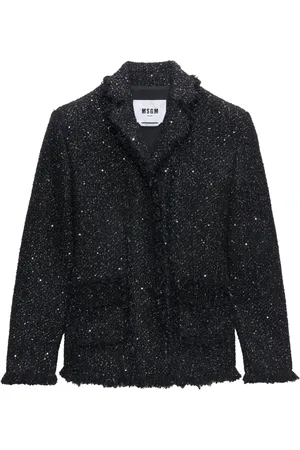 Msgm Dames, Jassen, Zwart, Maat: XS Katoen