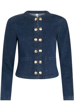 Liu Jo Dames, Jassen, Blauw, Maat: M Katoen