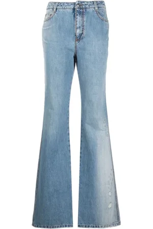 ERMANNO SCERVINO Dames, Jeans, Blauw, Maat: S Katoen