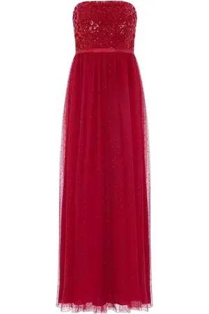 Needle & Thread Dames, Jurken, Rood, Maat: S Poliester