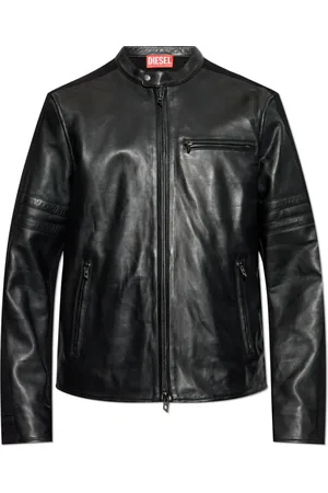 Diesel Heren, Jassen, Zwart, Maat: XL Leer