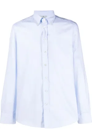 Etro Heren, Overhemden, Blauw, Maat: M Katoen