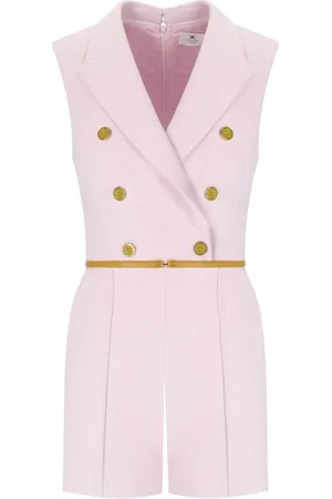 Elisabetta Franchi Dames, Jumpsuits & Playsuits, Roze, Maat: 2XL Satijn