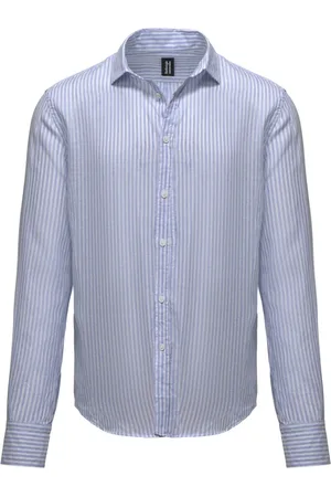 Bomboogie Heren, Overhemden, Blauw, Maat: 3XL Katoen