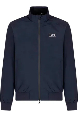 EA7 Heren, Jassen, Blauw, Maat: 2XL Nylon