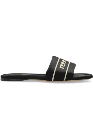 Salvatore Ferragamo Dames, Schoenen, Zwart, Maat: 37 EU Satijn
