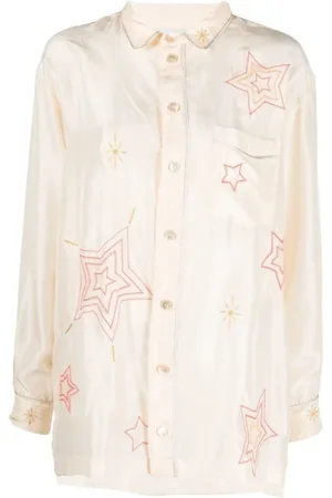 FORTE FORTE Dames, Blouses & Shirts, Wit, Maat: M Zijde