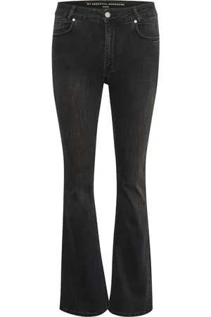 My Essential Wardrobe Dames, Jeans, Zwart, Maat: W26 L34 Katoen
