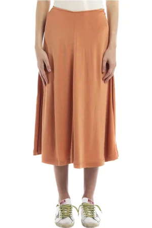 Acne Studios Dames, Rokken, Oranje, Maat: M Katoen