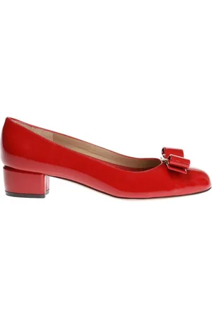 Salvatore Ferragamo Dames, Schoenen, Rood, Maat: 37 1/2 EU Leer