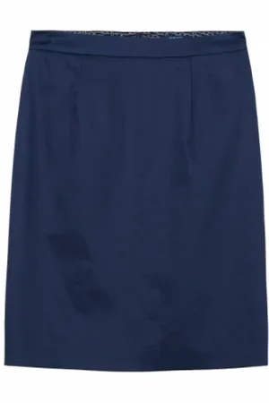 GANT Dames, Rokken, Blauw, Maat: L Satijn