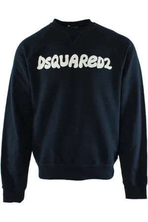 Dsquared2 Heren, Sweatshirts & Hoodies, Blauw, Maat: XL Katoen