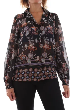 Liu Jo Dames, Blouses & Shirts, Zwart, Maat: 2XS Poliester