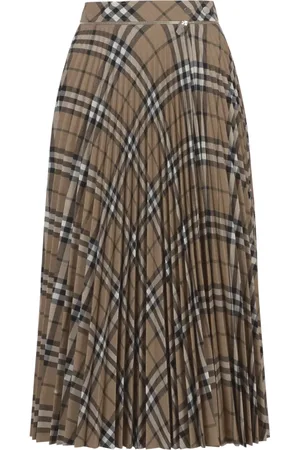 Burberry Dames, Rokken, Bruin, Maat: 3XS Wol