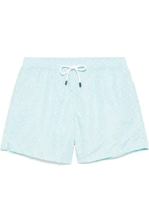 FEDELI Heren, Badkleding, Blauw, Maat: L Poliester