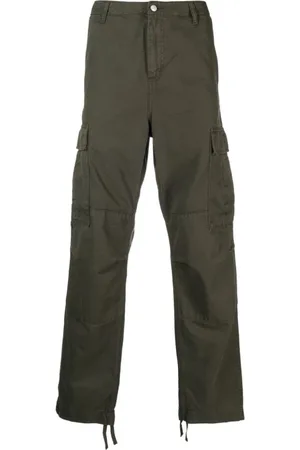 Carhartt Heren, Broeken, Groen, Maat: W33 Katoen