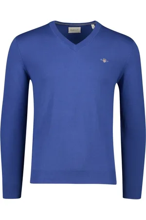 GANT Heren, Truien, Blauw, Maat: 3XL Katoen