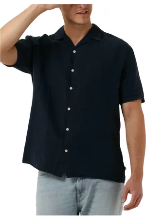 The Goodpeople Heren, Overhemden, Blauw, Maat: S