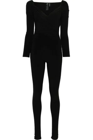 Norma Kamali Dames, Jumpsuits & Playsuits, Zwart, Maat: M Spandex