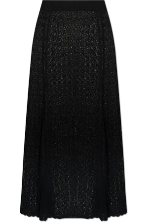 Ganni Dames, Rokken, Zwart, Maat: S Viscose