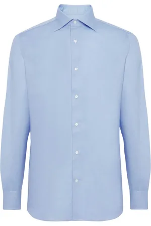 Boggi Milano Heren, Overhemden, Blauw, Maat: 2XL Katoen