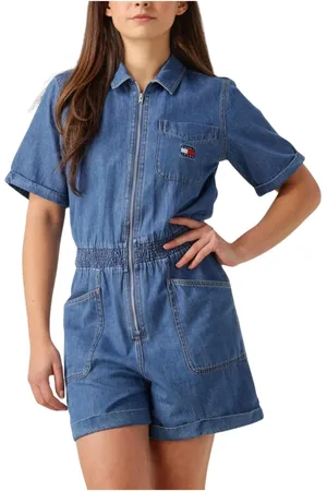 Tommy Hilfiger Dames, Jumpsuits & Playsuits, Blauw, Maat: S Denim