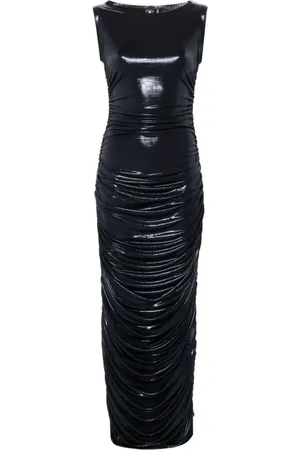 Norma Kamali Dames, Jurken, Blauw, Maat: XS Spandex