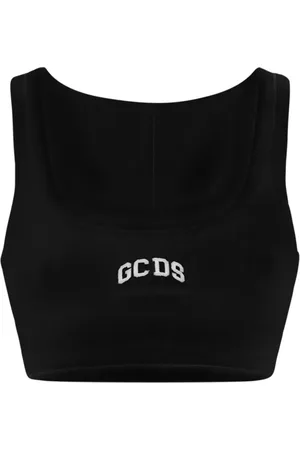 GCDS Dames, Tops, Zwart, Maat: XS Katoen