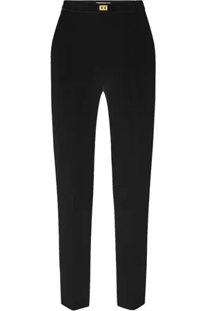 Elisabetta Franchi Dames, Broeken, Zwart, Maat: XL Poliester