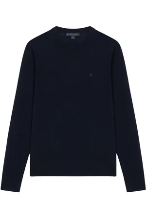 Brooks Brothers Heren, Truien, Blauw, Maat: S Wol
